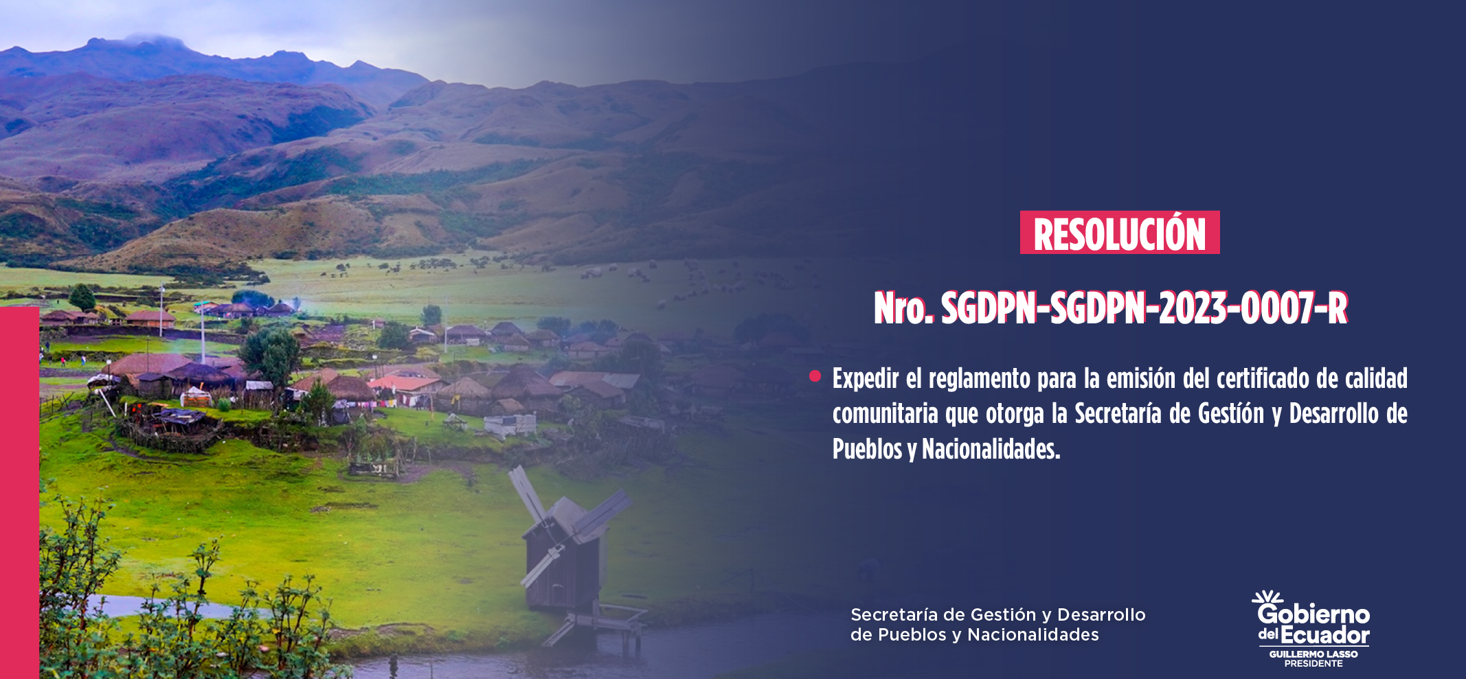 Resolución Nro. SGDPN-SGDPN-2023-0007-R