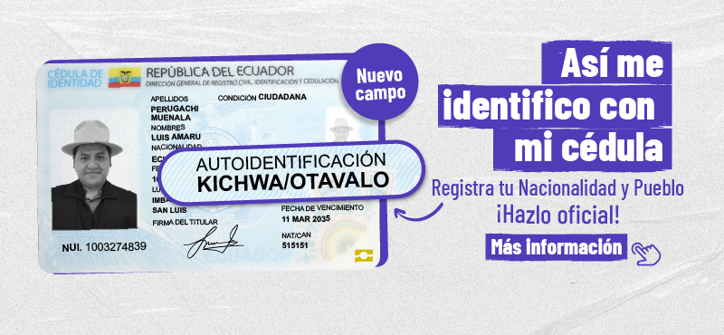 Nuevo campo de autoidentificación en la cédula