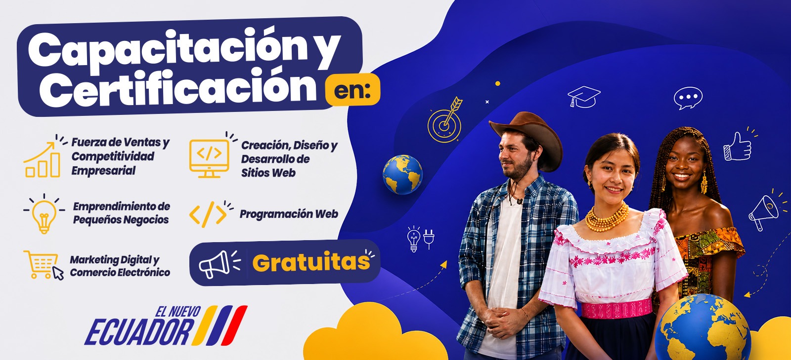 Becas de capacitación y certificaciones para los PIAMs